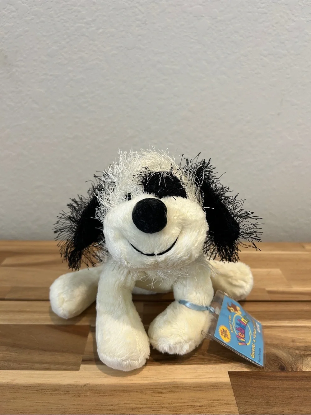Black & white Cheeky Dog webkin - WITH CODE